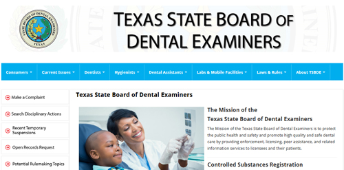 Texas State Board of Dental Examiners